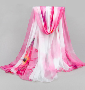 Silk twill fabric scarf wholesale