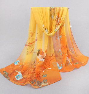 Polyester chiffon scarf wholesale