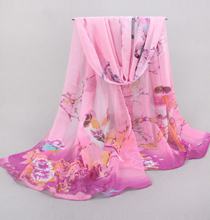 Polyester chiffon scarf wholesale