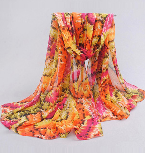 Wholesale nylon chiffon scarf