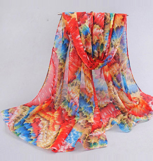 Wholesale nylon chiffon scarf