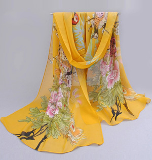 Wholesale plain silk scarf