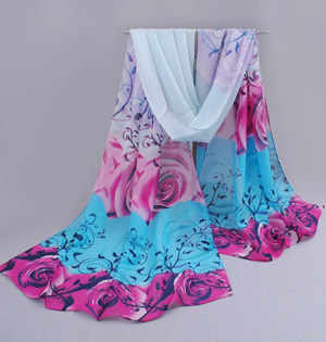 Wholesale plain silk scarves