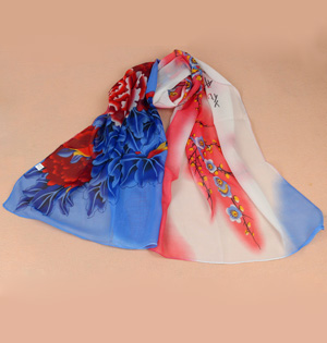 Silk georgette scarf for women