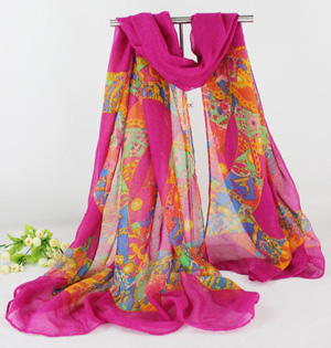 Womens printed scarves wholesale