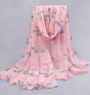 Wholesale soft polyester scarf