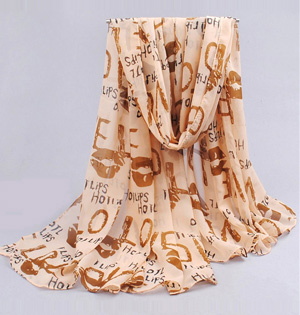 Wholesale soft polyester scarf