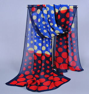 Chiffon polka dot scarf wholesale