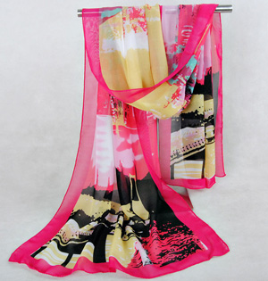 Wholesale retro chiffon scarf