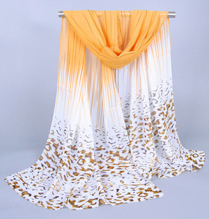 Wholesale leopard chiffon scarf