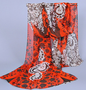 Wholesale women silk chiffon scarf