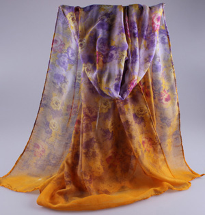 Wholesale floral ladies viscose scarf