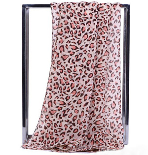 Chiffon leopard scarf wholesale