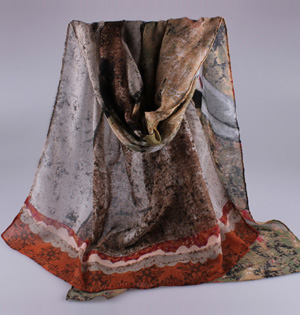 Women silk cotton scarf wholesale