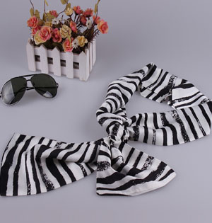 Wholesale striped silk scarf