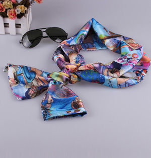 Women vintage silk scarf wholesale