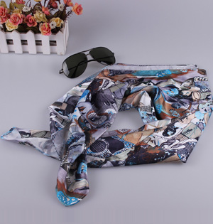 Wholesale large square silk scarf
