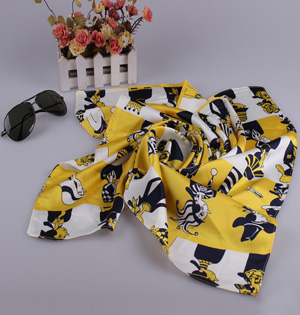 Women silk square scarf