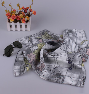Wholesale silk satin square scarf