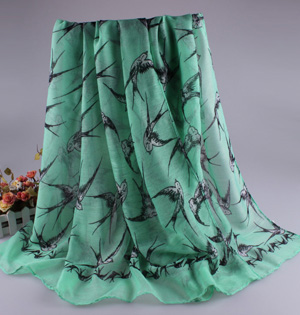 Women silk viscose scarf wholesale