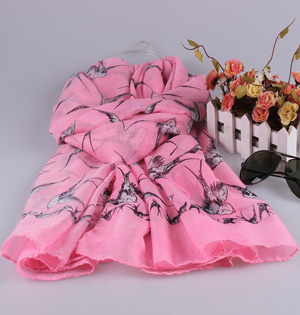 Women silk viscose scarf wholesale