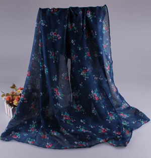 Wholesale viscose floral scarf
