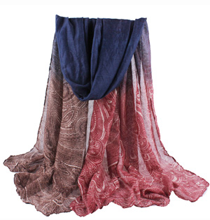 Retro cashew flower scarf wholesale