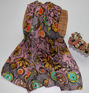 Wholesale graffiti cotton scarf