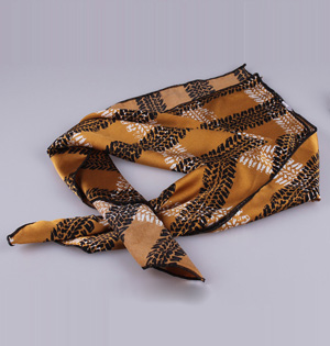 Women silk satin square scarf