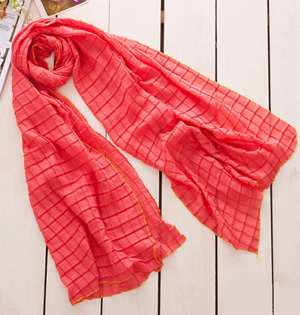 Pure cotton tartan scarf wholesale