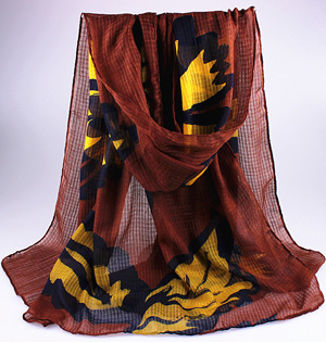 Wholesale printed cotton scarf