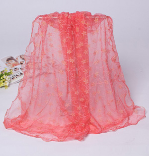Wholesale floral lace scarf