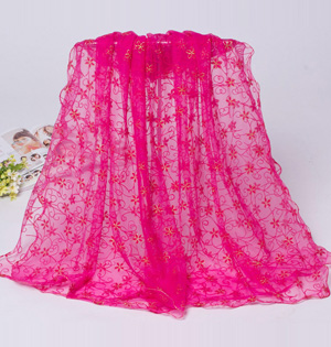Wholesale floral lace scarf