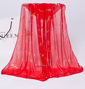 Wholesale striped jacquard silk scarf