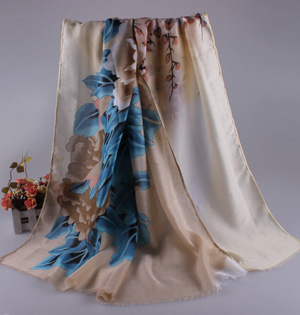 Wholesale cotton floral scarf