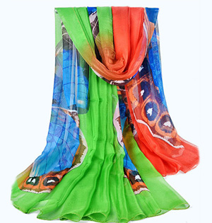 Women twill silk scarf wholesale