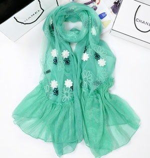 Wholesale fringe chiffon scarf