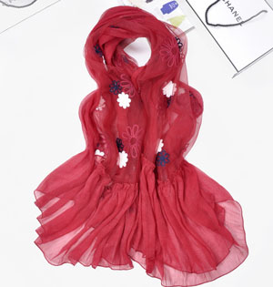 Wholesale fringe chiffon scarf