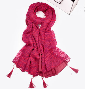 Women lace fabric scarf wholesale