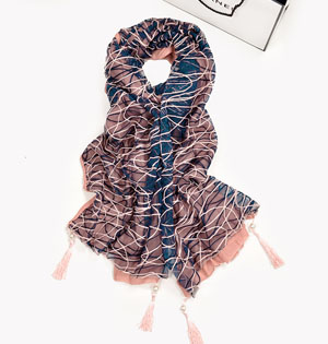 Women lace fabric scarf wholesale