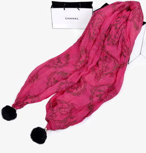 Wholesale wool ball chiffon scarf