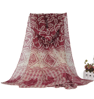 Long silk viscose scarf wholesale