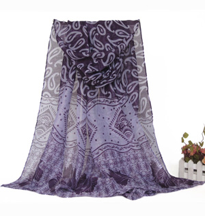 Long silk viscose scarf wholesale