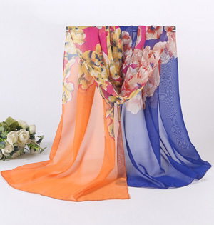 Sheer chiffon scarf wholesale