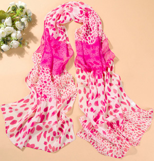 Wholesale chiffon leopard scarf