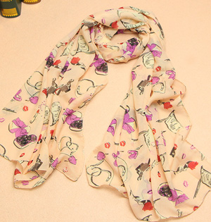 Cute design kids scarf wholesale