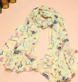 Cute design kids scarf wholesale