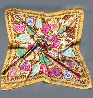 Wholesale square women silk scarf