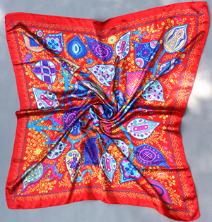 Wholesale square women silk scarf
