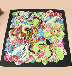 Wholesale small square silk scarf